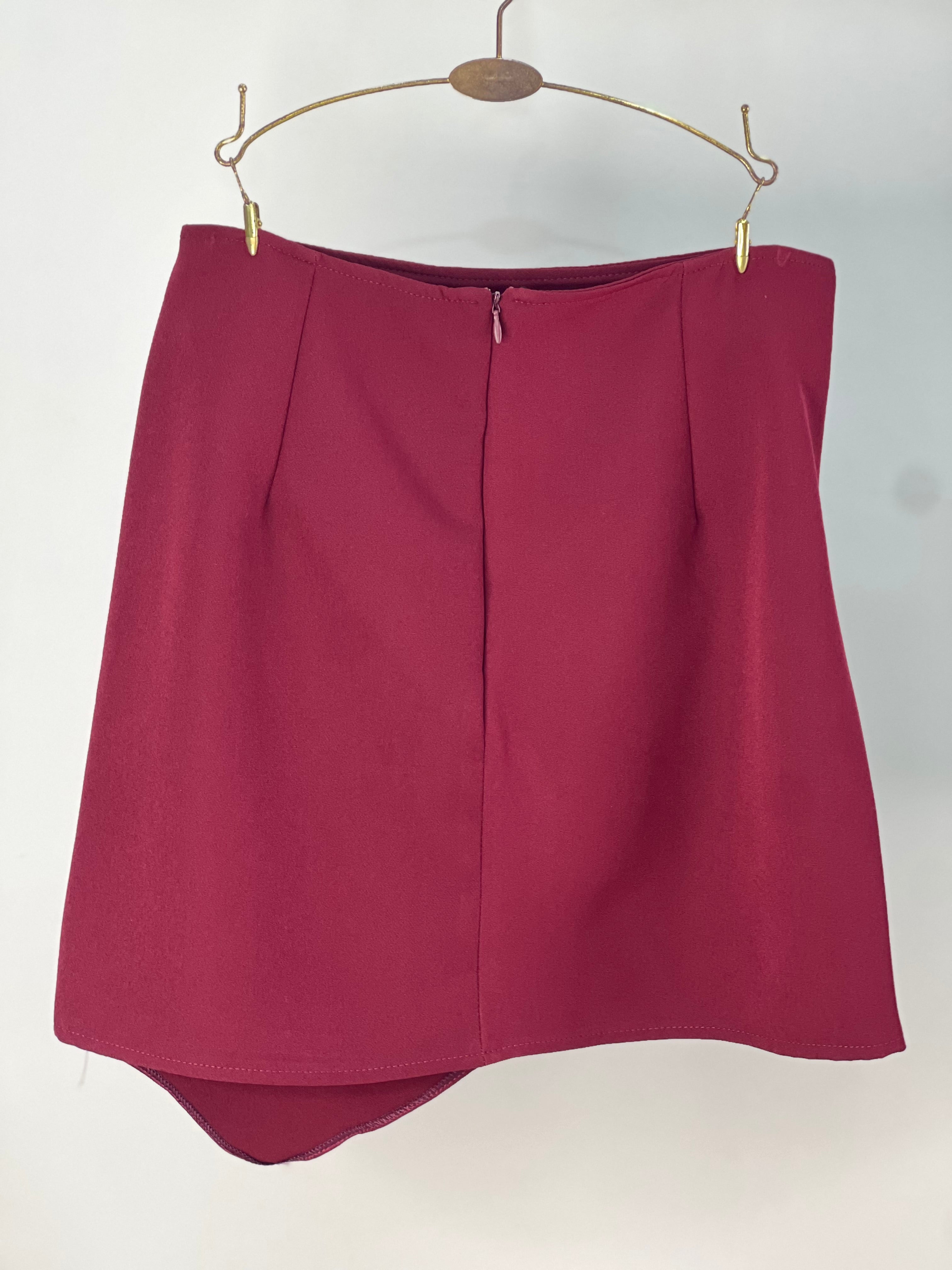 Burgundy Skort
