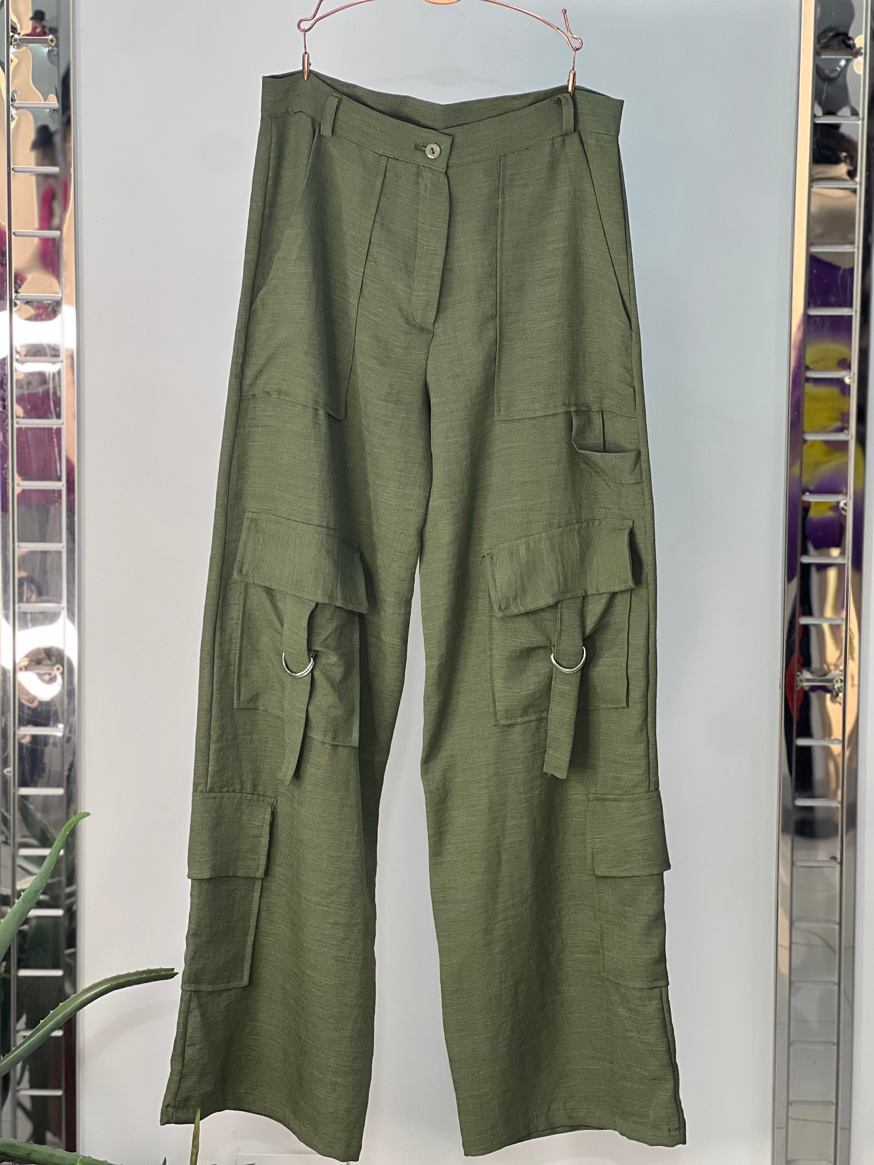Linen Cargo Pant