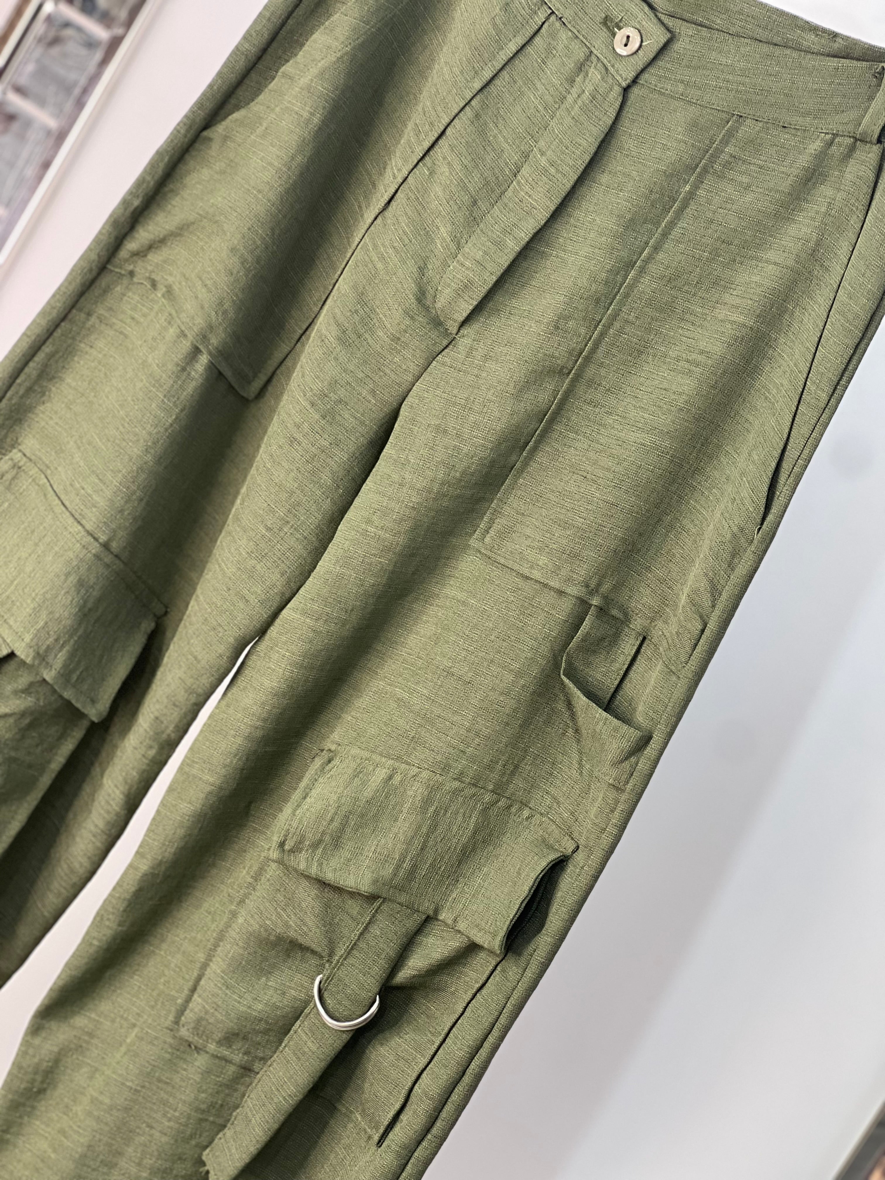 Linen Cargo Pant