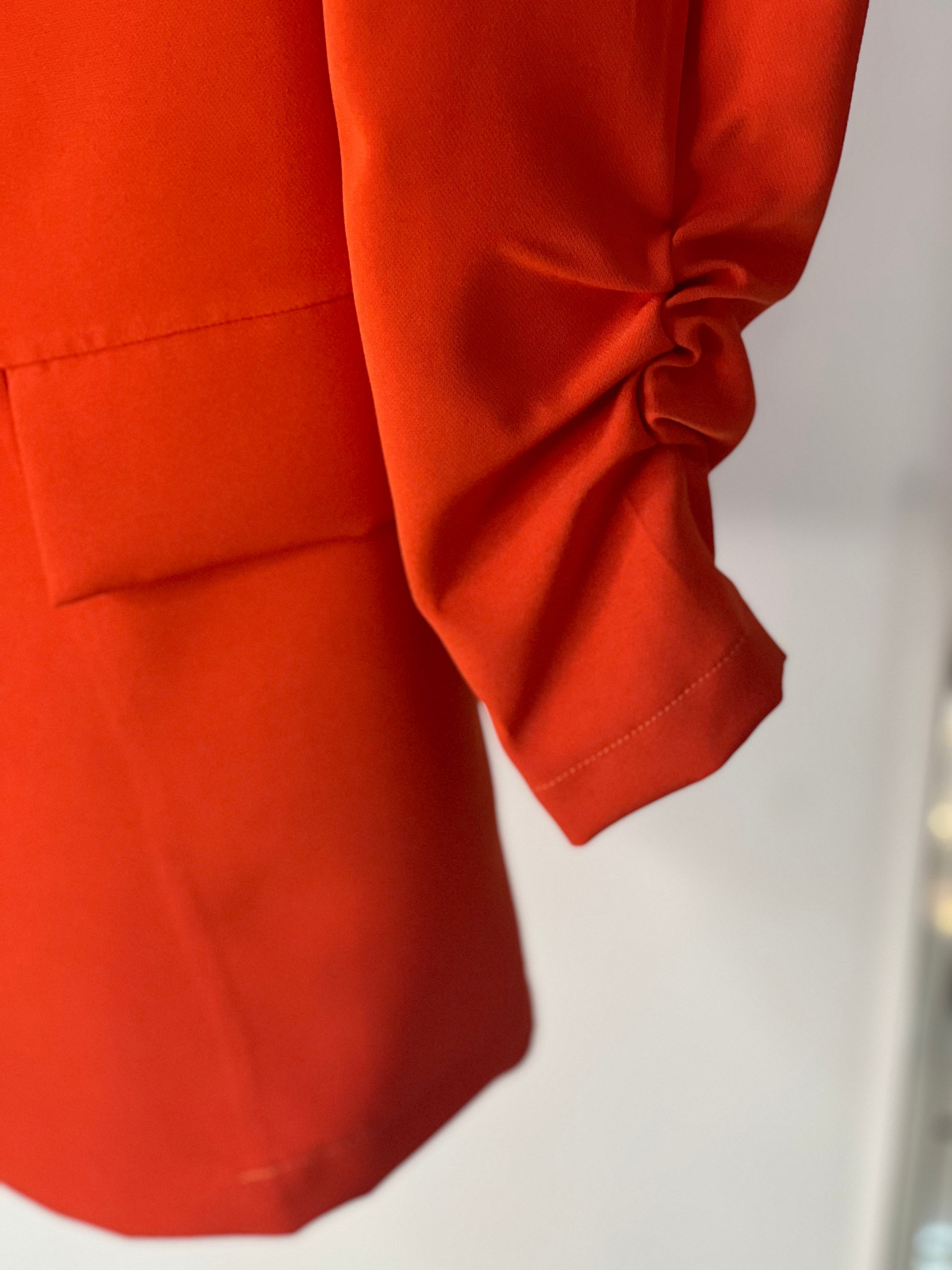 Minimalist Longline Open-Front Blazer