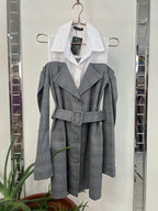 Power Play Plaid Blazer Dress