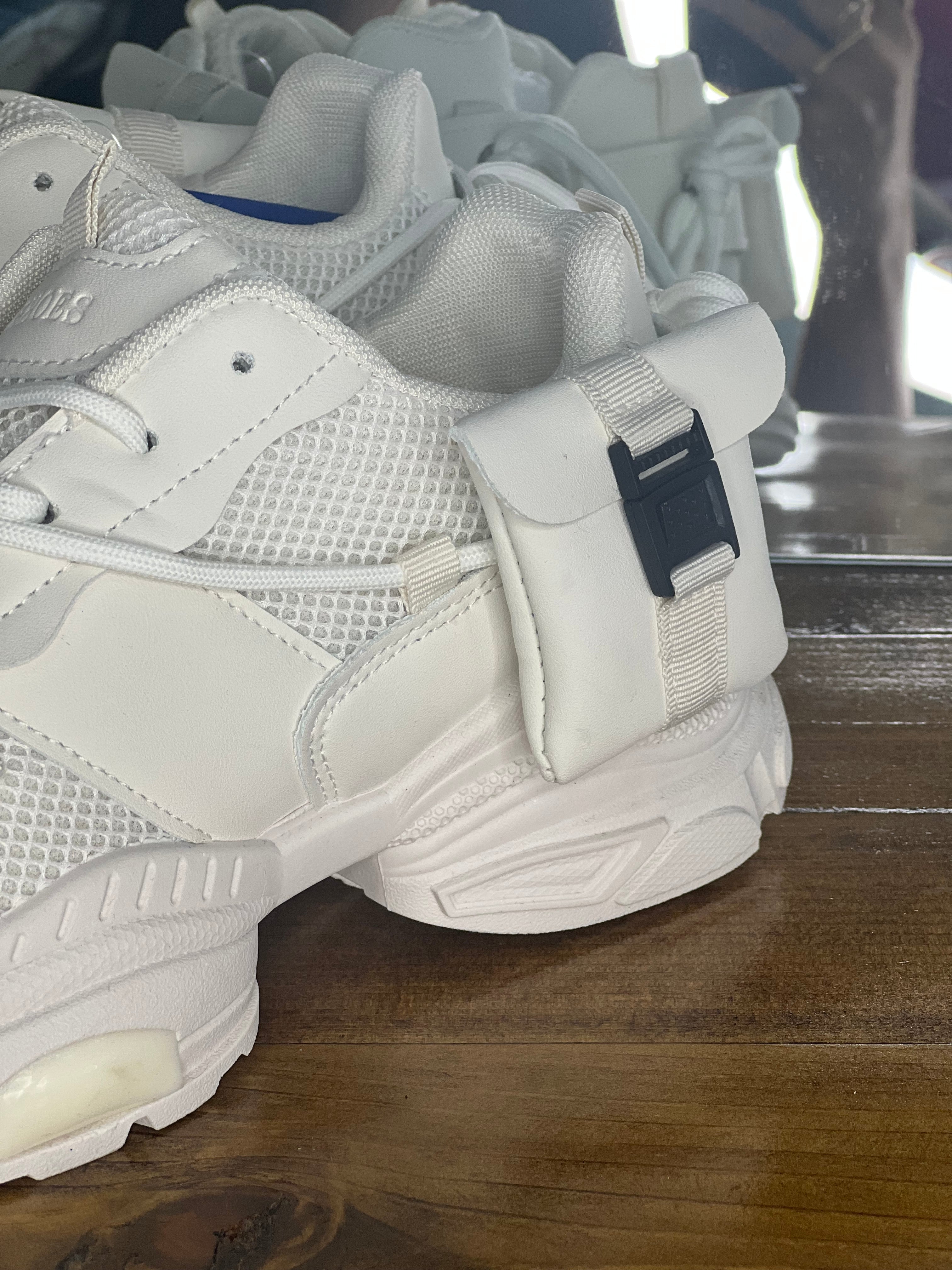 White Pocket Sneakers – Minimal Style with a Smart Edge