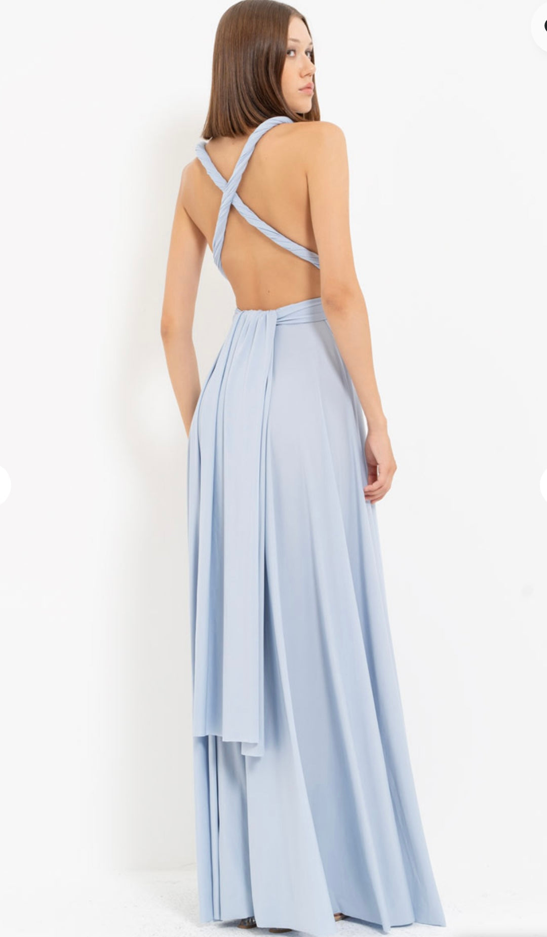Criss-Cross Back Maxi Dress