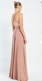 Criss-Cross Back Maxi Dress