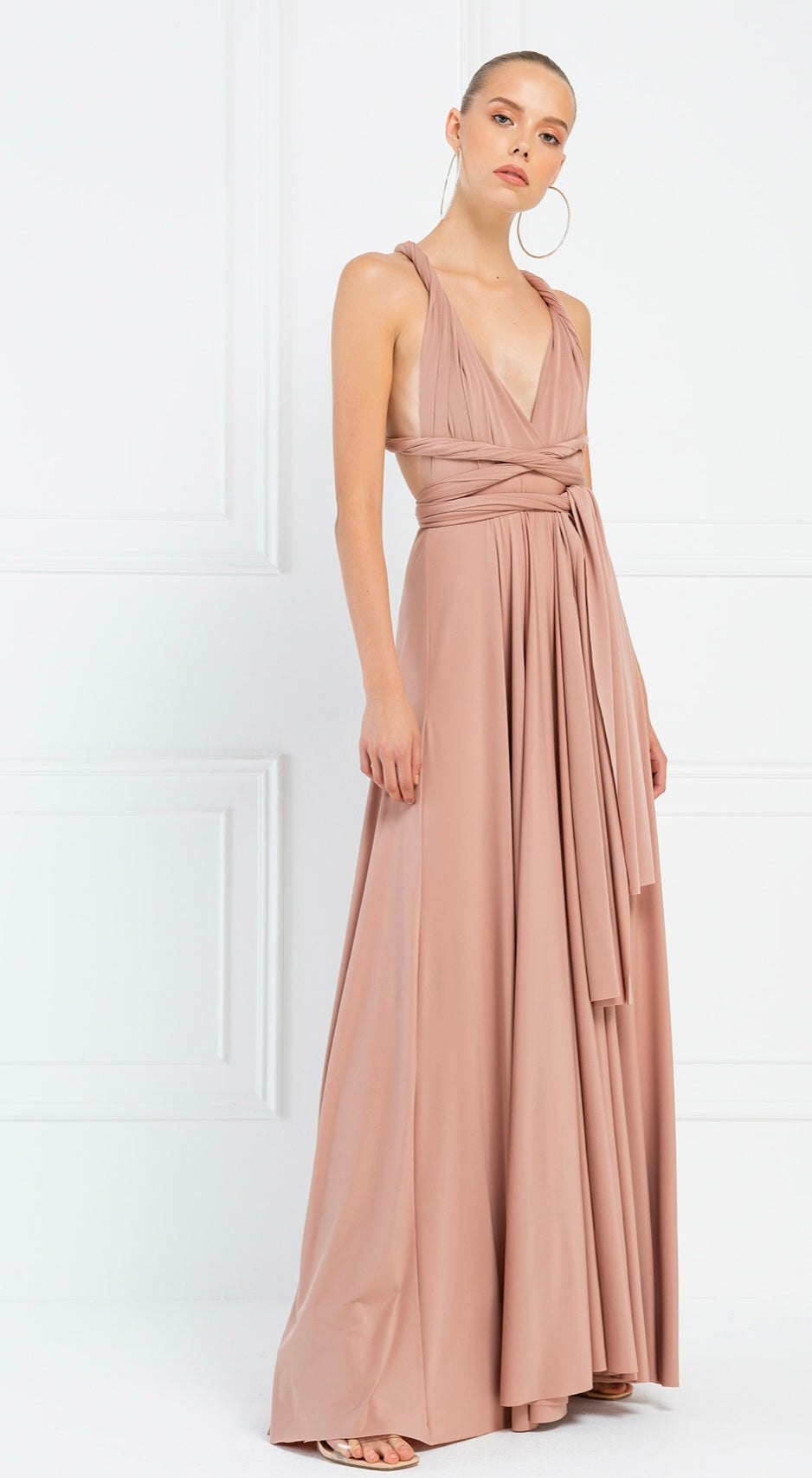 Criss-Cross Back Maxi Dress