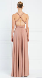 Criss-Cross Back Maxi Dress